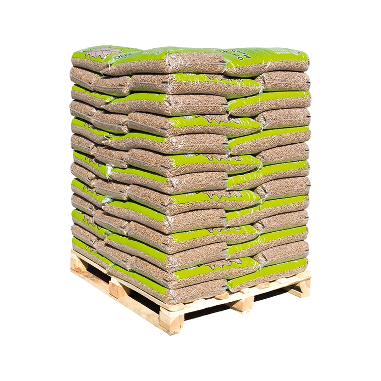 Holzpellets Hartholz Eiche 6 mm – 975 kg Palette