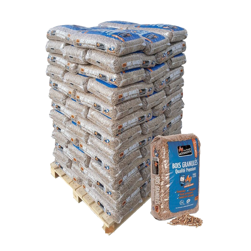 Premium Holzpellets – 1.080 kg | 72 Säcke