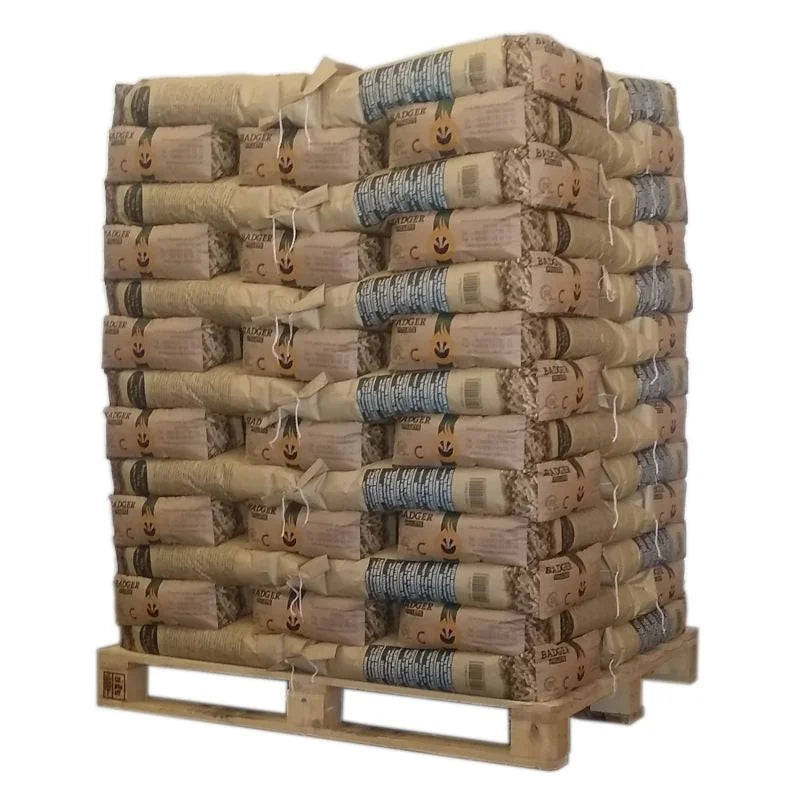Badger Pellets – Palette mit 65 x 15-kg-Säcken